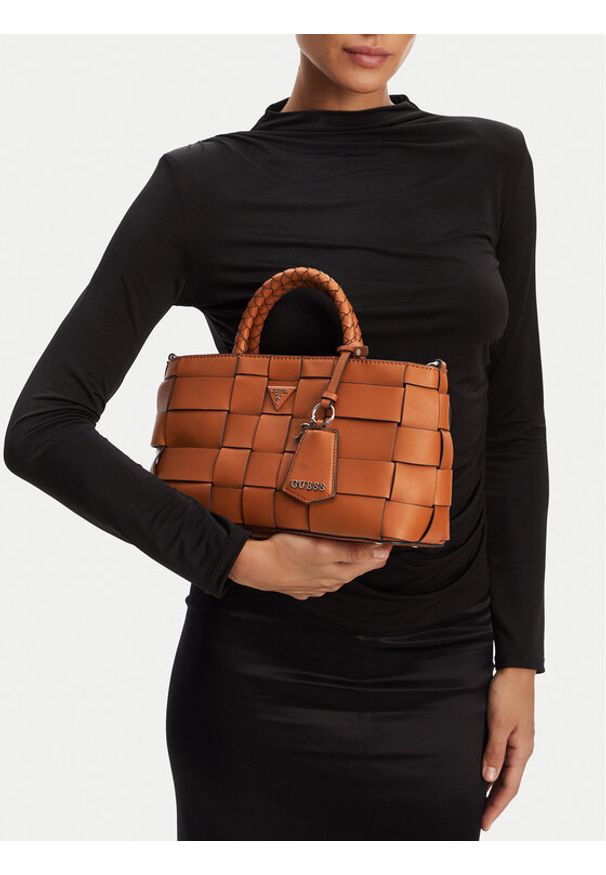 Guess Torebka Maylee HWWG96 61060 Brązowy. Kolor: brązowy. Materiał: skórzane
