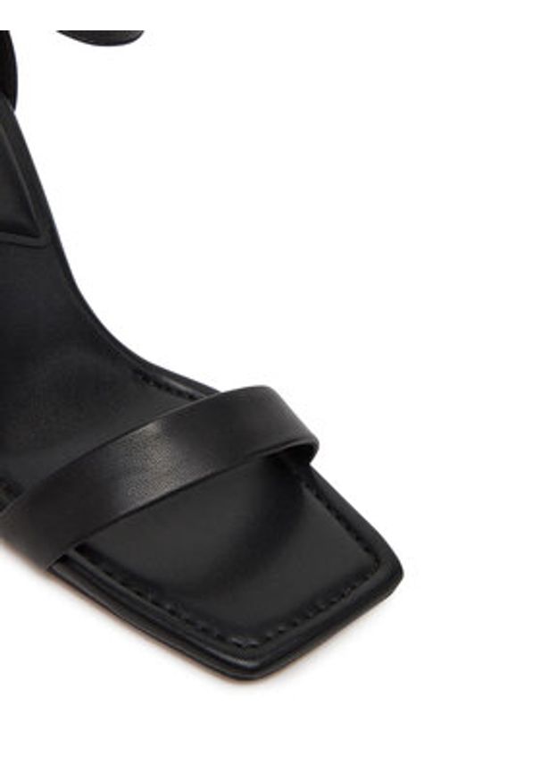 Aldo Sandały Rosali 13728098 Czarny. Kolor: czarny. Materiał: skóra
