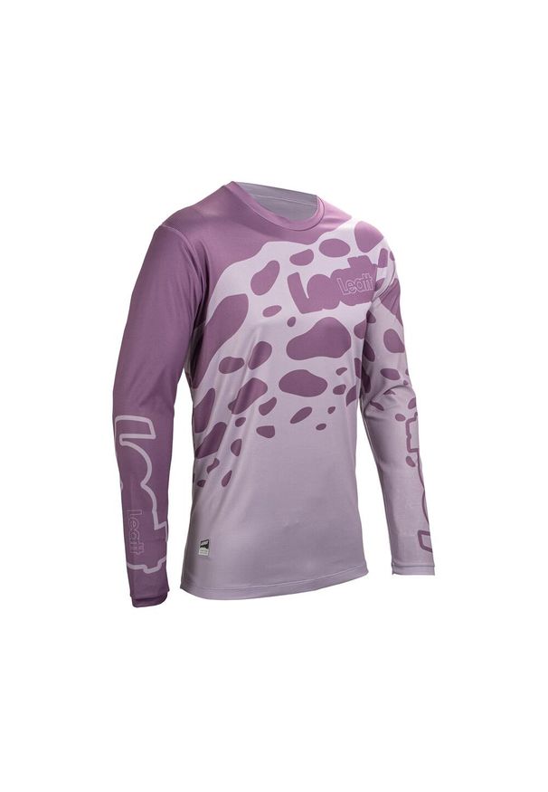 Koszulka rowerowa LEATT Jersey MTB Gravity 3.0. Kolor: fioletowy. Materiał: jersey. Sport: kolarstwo