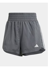 Adidas - adidas Szorty sportowe Pacer Training 3-Stripes IS2173 Szary Regular Fit. Kolor: szary. Materiał: syntetyk