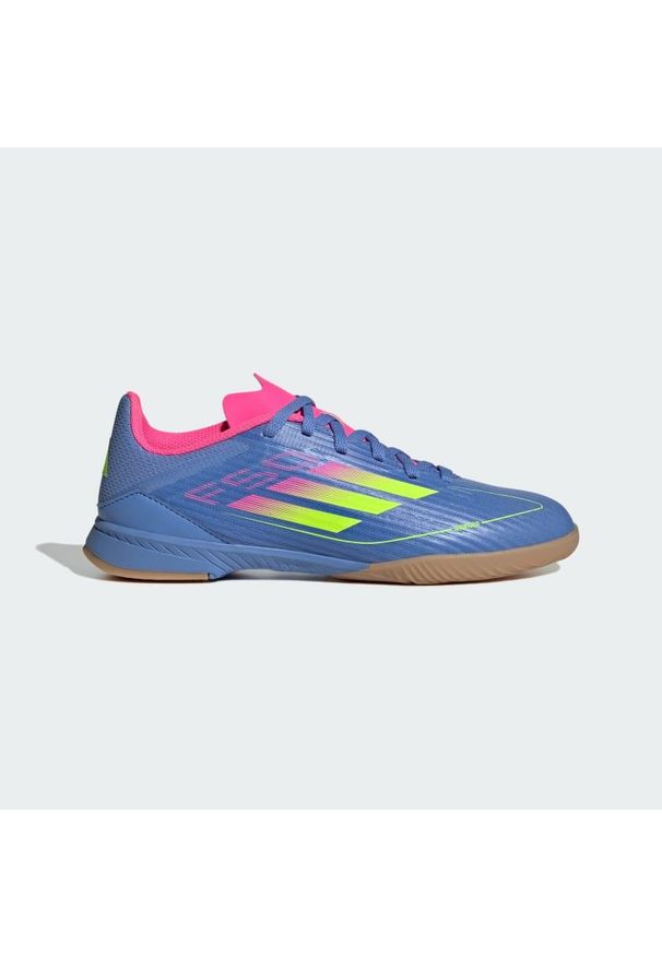 Adidas - Buty F50 League IN Kids. Kolor: różowy, wielokolorowy, niebieski, żółty. Materiał: materiał