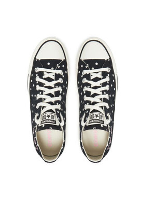 Converse Trampki Chuck Taylor All Star Polka Dots A12570C Czarny. Kolor: czarny. Materiał: materiał