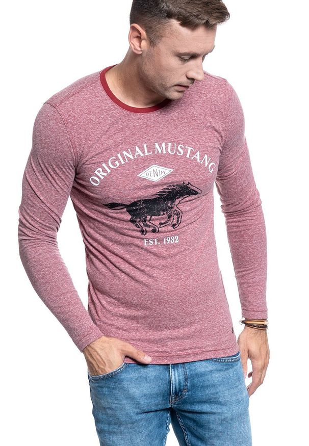 Mustang - MĘSKA KOSZULKA MUSTANG ANTON C LOGO 1009955 7145