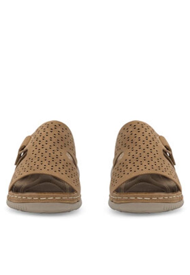 Clara Barson Klapki WYL05010-17 Beżowy. Kolor: beżowy. Materiał: syntetyk