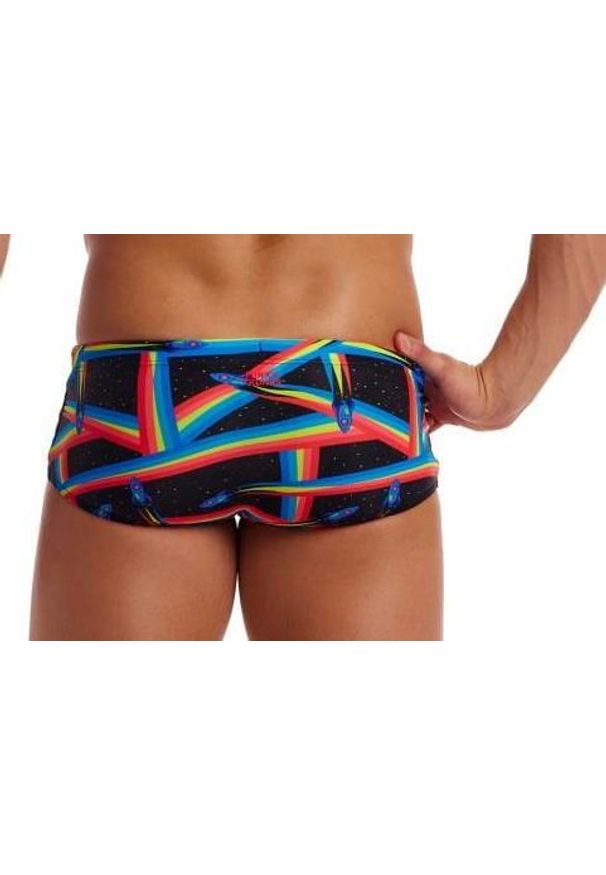 FUNKY TRUNKS - Trunki męskie Funky Trunks Pocket Rocket - sidewinder. Kolor: czarny