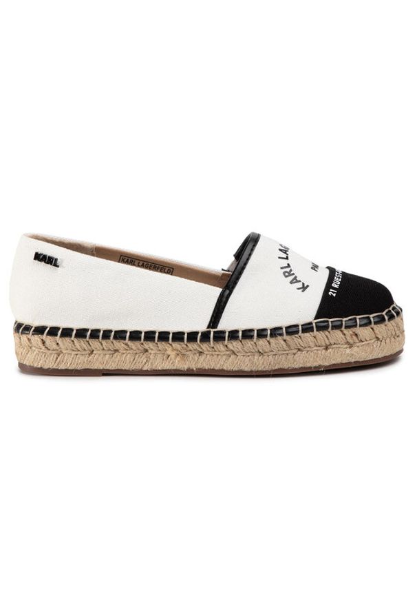 Karl Lagerfeld - KARL LAGERFELD Espadryle KL80108 Biały. Kolor: biały. Materiał: materiał