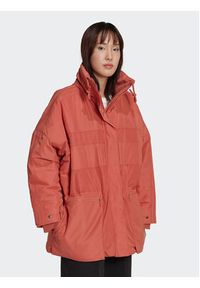 Adidas - adidas Kurtka przejściowa Parka HK5248 Pomarańczowy Loose Fit. Kolor: pomarańczowy. Materiał: syntetyk #4