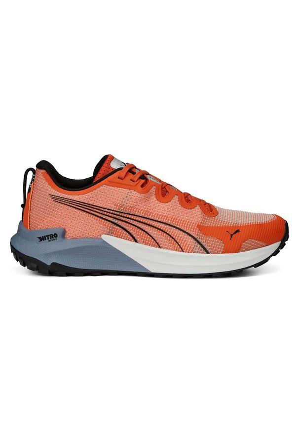 Buty do biegania męskie Puma Fast-trac Nitro Chili. Kolor: pomarańczowy. Materiał: syntetyk, materiał. Szerokość cholewki: normalna. Sport: bieganie