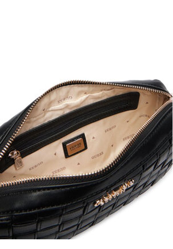Guess Torebka Sandy HWWG84 18140 Czarny. Kolor: czarny. Materiał: skórzane