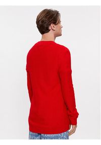 Tommy Jeans Sweter DM0DM15060 Czerwony Regular Fit. Kolor: czerwony. Materiał: syntetyk