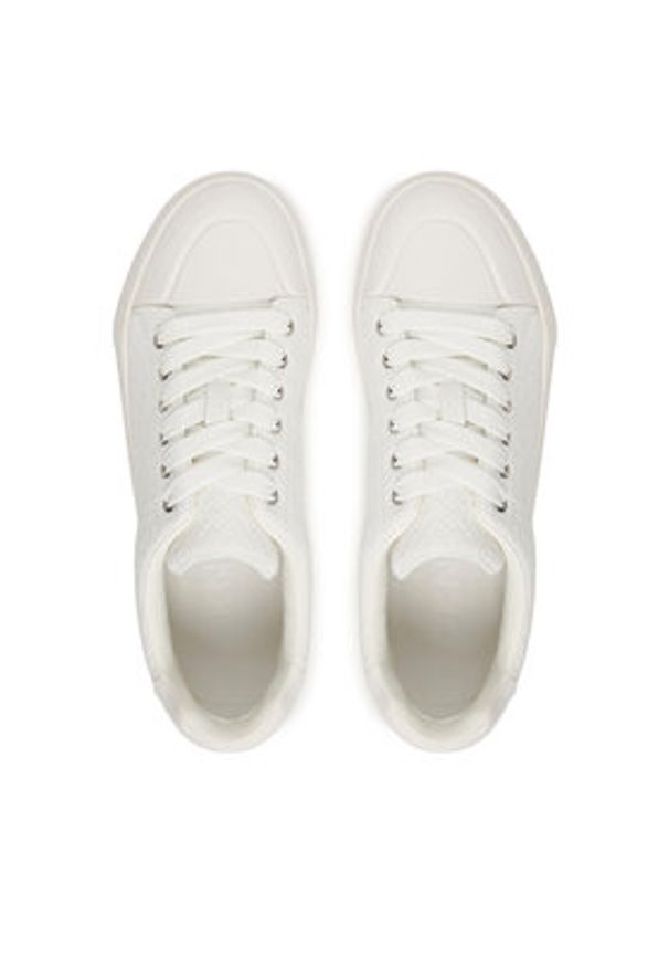 DKNY Sneakersy York K1624736 Biały. Kolor: biały. Materiał: skóra