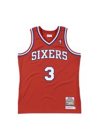 Mitchell & Ness - Autentyczna koszulka Philadelphia 76ers Allen Iverson 2002/03. Kolor: czerwony. Sport: koszykówka #1