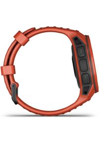 Zegarek sportowy GARMIN Instinct Solar Czerwony. Kolor: czerwony. Materiał: włókno. Styl: sportowy #3