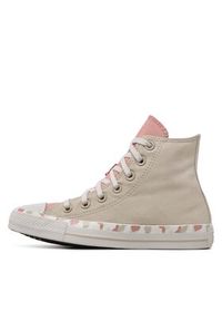 Converse Trampki Ctas Hi A02876C Beżowy. Kolor: beżowy. Materiał: materiał