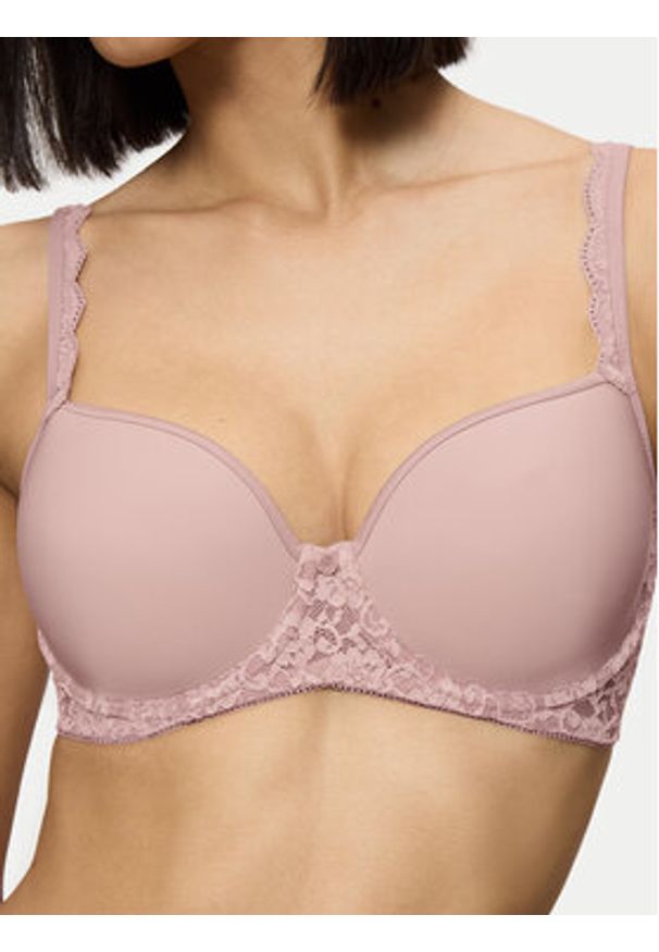 Triumph Biustonosz z fiszbiną Amourette 10214770 Różowy. Kolor: różowy. Materiał: syntetyk