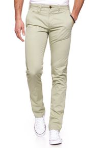 Wrangler - WRANGLER SPODNIE MĘSKIE CHINO CAMEL W14LOO49J. Materiał: materiał #10