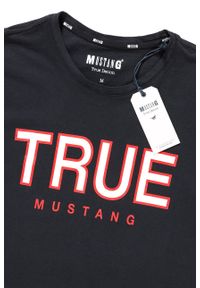 Mustang - MUSTANG T SHIRT Alex C Print CAVIAR 1008702 4132. Wzór: nadruk