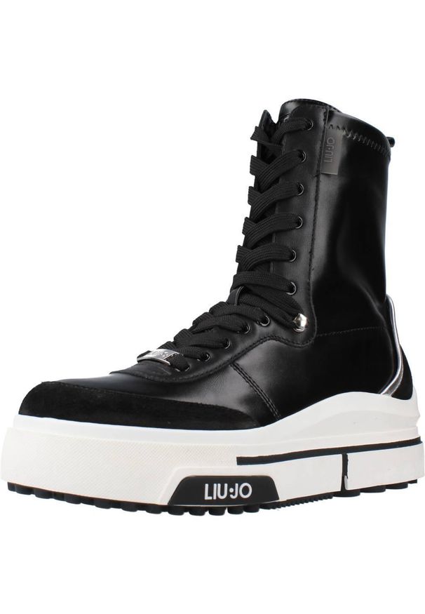 Liu Jo - LIU-JO HERO 17 Czarny. Kolor: czarny. Materiał: tkanina, skóra. Styl: sportowy