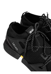 Liu Jo - Liu-Jo Sneakersy | B69045 TX022 | Kobieta | Czarny, Żółty. Kolor: czarny, wielokolorowy, żółty. Materiał: skóra ekologiczna, materiał. Wzór: aplikacja