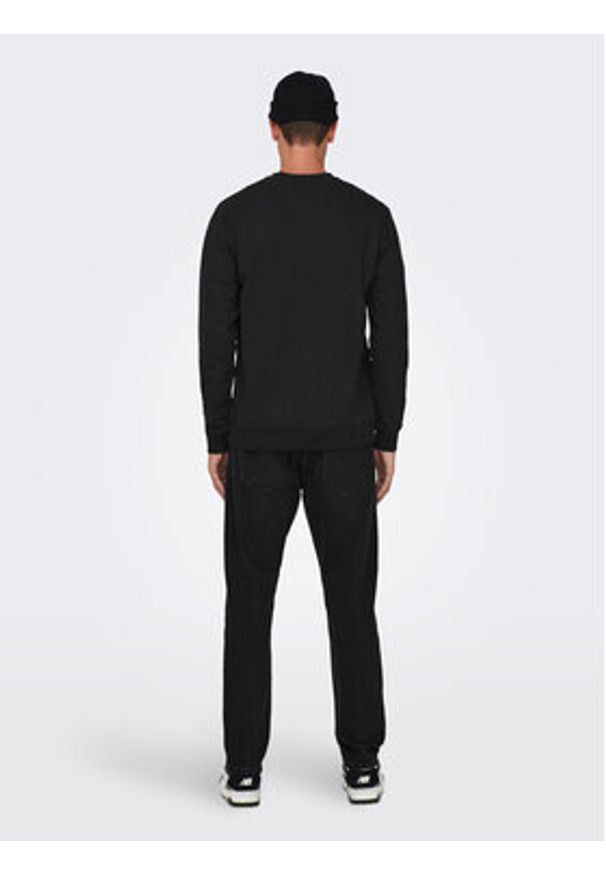 Only & Sons Bluza 22026379 Czarny Regular Fit. Kolor: czarny. Materiał: bawełna, syntetyk
