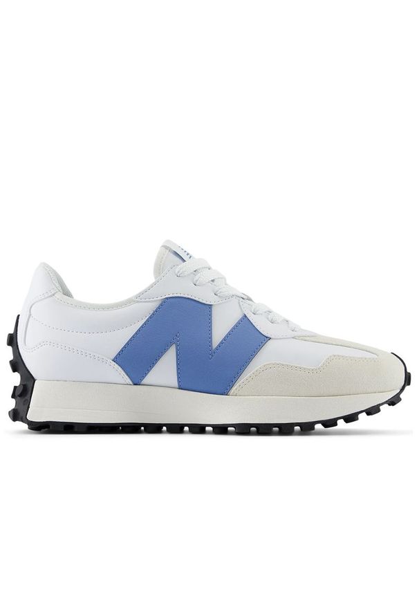 Buty New Balance U327SKB - białe. Okazja: na co dzień. Zapięcie: sznurówki. Kolor: biały. Materiał: syntetyk, materiał, skóra, guma, zamsz. Szerokość cholewki: normalna