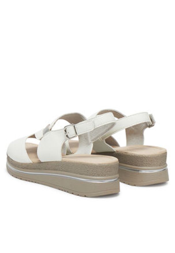 Clara Barson Sandały WS2506-04 Biały. Kolor: biały. Materiał: materiał, syntetyk