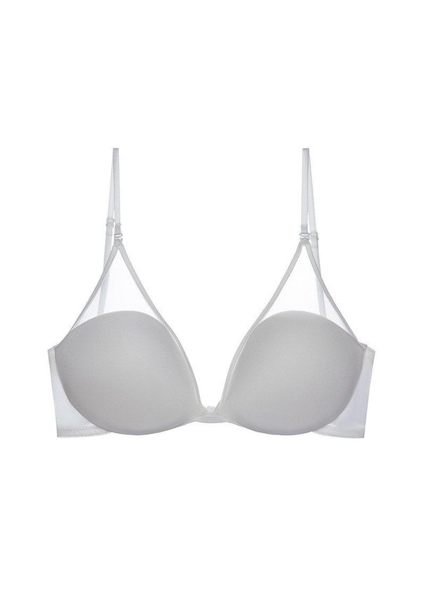 Intica - Stanik bez fiszbin z wygodnej tkaniny Shantimitra. Kolor: biały. Materiał: tkanina