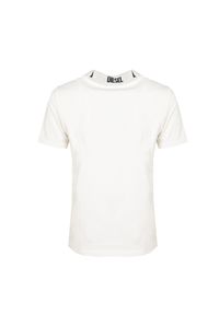 Diesel T-shirt "T-Reg" | A06780-0JFAX | Kobieta | Biały. Okazja: na co dzień. Typ kołnierza: kołnierzyk stójkowy. Kolor: biały. Materiał: bawełna. Styl: elegancki, casual #3