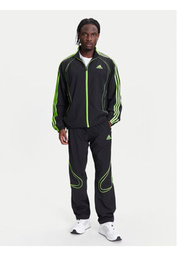 Adidas - adidas Bluza Teamgeist adicolor JW5866 Czarny Loose Fit. Kolor: czarny. Materiał: syntetyk