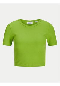 JJXX T-Shirt Florie 12217164 Zielony Slim Fit. Kolor: zielony. Materiał: bawełna #7