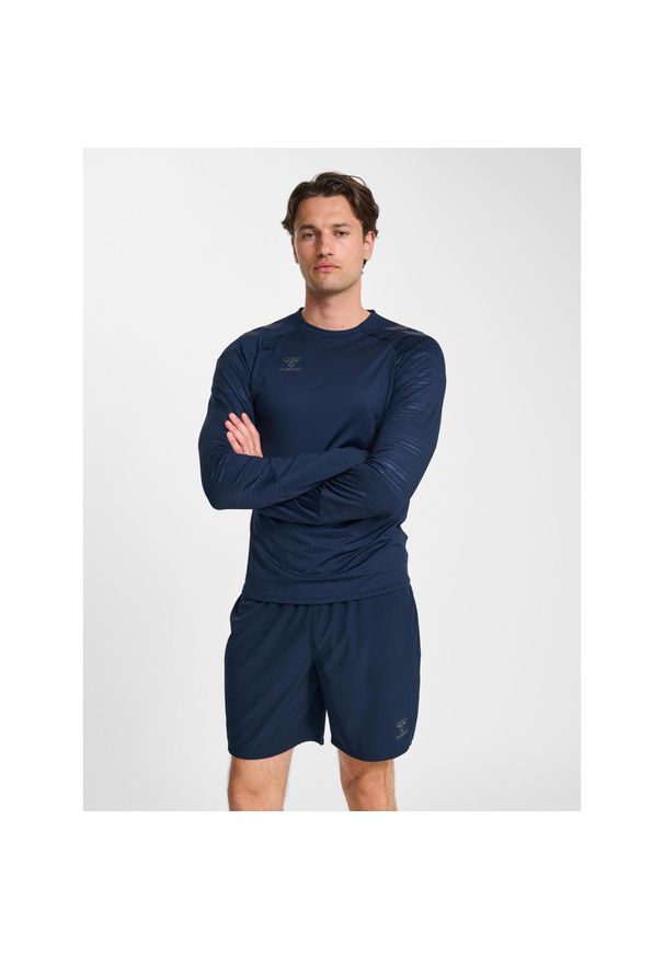 Bluza Hummel Pro. Kolor: niebieski. Materiał: tkanina, jersey. Sport: piłka ręczna