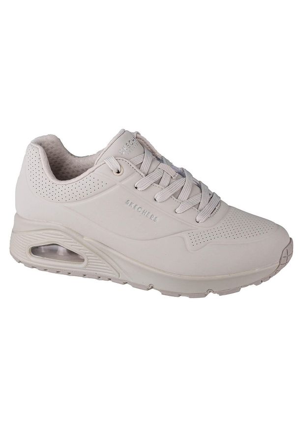 skechers - Buty do chodzenia damskie Skechers One Stand ON Air. Zapięcie: sznurówki. Kolor: biały, wielokolorowy, beżowy. Materiał: materiał, syntetyk, tkanina. Szerokość cholewki: normalna. Sport: turystyka piesza