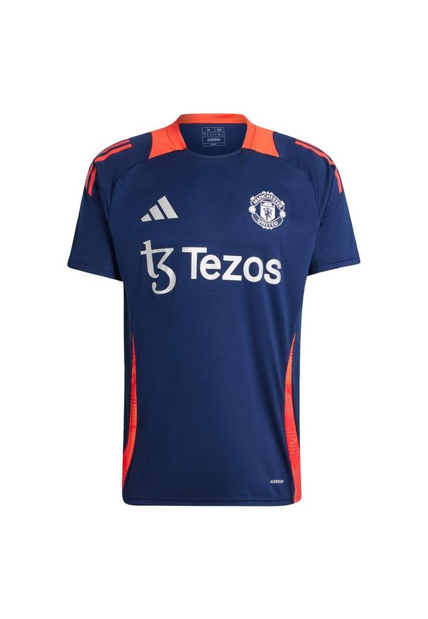 Adidas - Koszulka Manchester United Tiro 24 Training. Kolor: czerwony, wielokolorowy, niebieski. Materiał: materiał