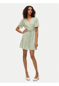Vero Moda Sukienka letnia Alba 10292845 Zielony Regular Fit. Kolor: zielony. Materiał: wiskoza. Sezon: lato #3
