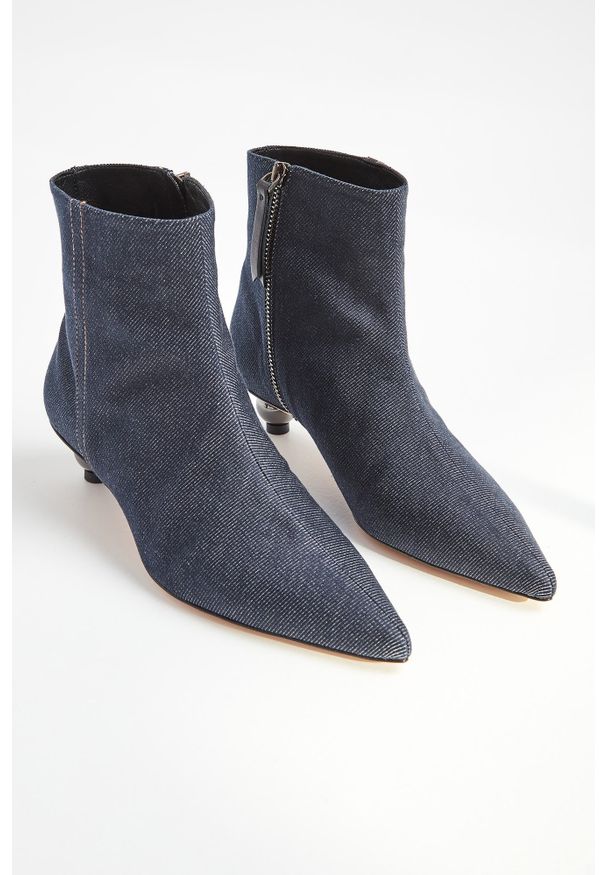 Botki Weekend Max Mara na obcasie, na zamek