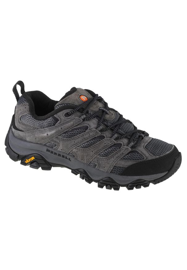 Buty trekkingowe męskie Merrell Moab 3 Ventilator. Zapięcie: sznurówki. Kolor: szary. Materiał: syntetyk, tkanina, materiał. Szerokość cholewki: normalna