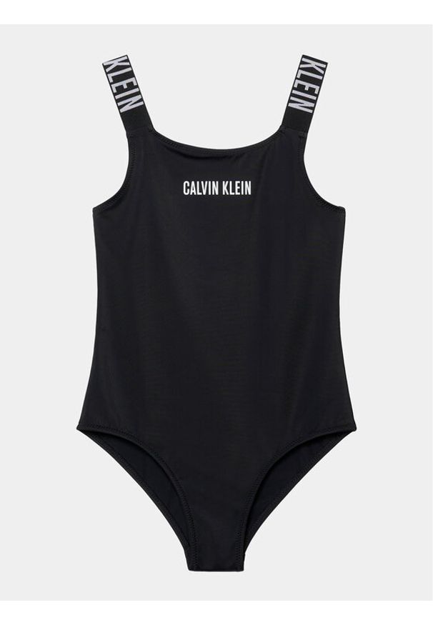 Calvin Klein Swimwear Strój kąpielowy KY0KY00057 Czarny. Kolor: czarny. Materiał: syntetyk