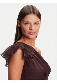 Vero Moda Sukienka koktajlowa Sabrina 10343819 Brązowy Regular Fit. Kolor: brązowy. Materiał: syntetyk. Styl: wizytowy #3