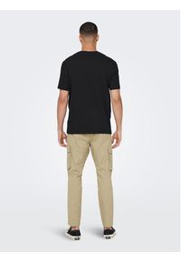 Only & Sons T-Shirt 22025208 Czarny Regular Fit. Kolor: czarny. Materiał: bawełna #3