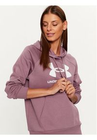 Under Armour Bluza Ua Rival Fleece Big Logo Hdy 1379501 Fioletowy Loose Fit. Kolor: fioletowy. Materiał: bawełna