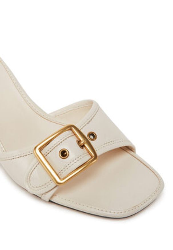 Coach Klapki Margot CZ374 Écru. Materiał: skóra