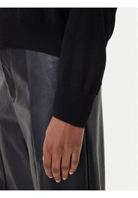 ICONA Sweter RI5NT074 Czarny Regular Fit. Kolor: czarny. Materiał: wełna #4