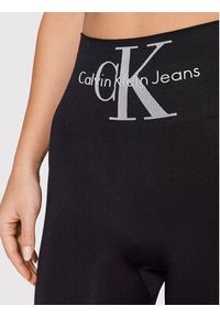 Calvin Klein Jeans Legginsy 701220429 Czarny Slim Fit. Kolor: czarny. Materiał: syntetyk