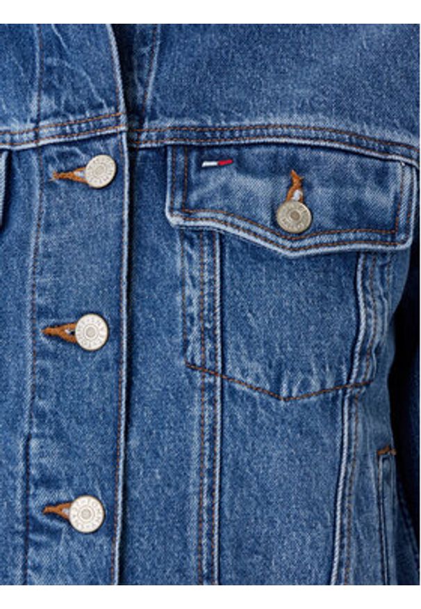 Tommy Jeans Kurtka jeansowa Classic DW0DW21414 Niebieski Regular Fit. Kolor: niebieski. Materiał: bawełna