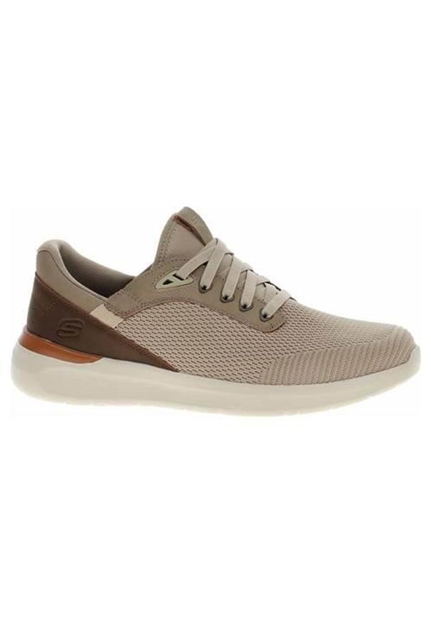 skechers - Buty do chodzenia męskie Skechers Lattimore Lasiter Taupe. Kolor: brązowy. Materiał: syntetyk, materiał. Szerokość cholewki: normalna. Sport: turystyka piesza