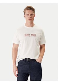 Calvin Klein Jeans T-Shirt NYC Graphic LV14RE831G Biały Regular Fit. Kolor: biały. Materiał: bawełna #1