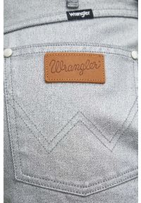 Wrangler jeansy Wanderer damskie high waist. Stan: podwyższony. Kolor: szary #3