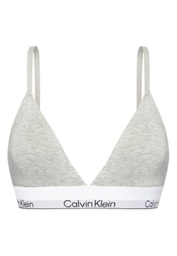 Calvin Klein Underwear Biustonosz braletka LV00QF8498 Szary. Kolor: szary. Materiał: bawełna