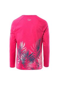 BEJO - T-shirt Dziecięca Liście Z Długim Rękawem Ruth. Kolor: różowy. Długość rękawa: długi rękaw. Długość: długie