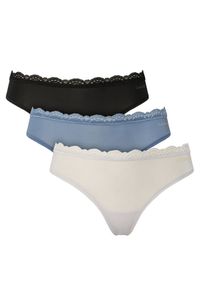 Calvin Klein Underwear Komplet stringów LV00QD5300 Kolorowy. Materiał: syntetyk. Wzór: kolorowy #1